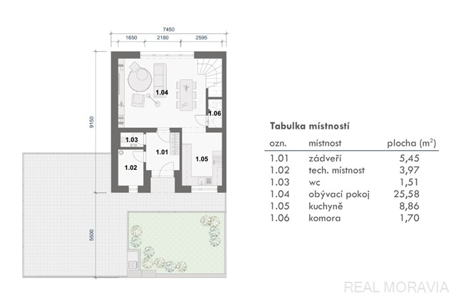 půdorys 1.NP - přízemí [22/24]