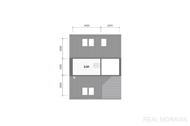 půdorys 3.NP - půda [24/24]